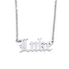 Collar con nombre personalizado en inglés antiguo