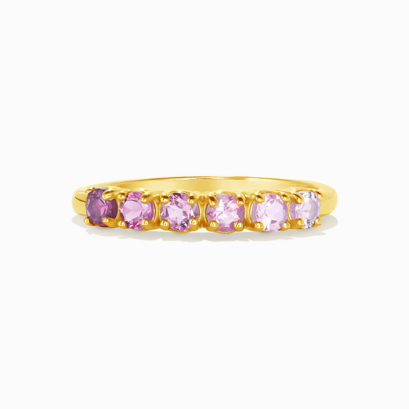 Ombre-Turmalin-Eternity-Ring in 18 Karat Gold Vermeil