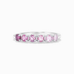 Ombré-Ring aus rosa Turmalinen in Sterlingsilber