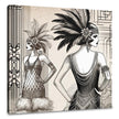 Vintage Flapper Canvas