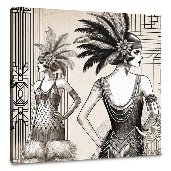 Vintage Flapper Canvas