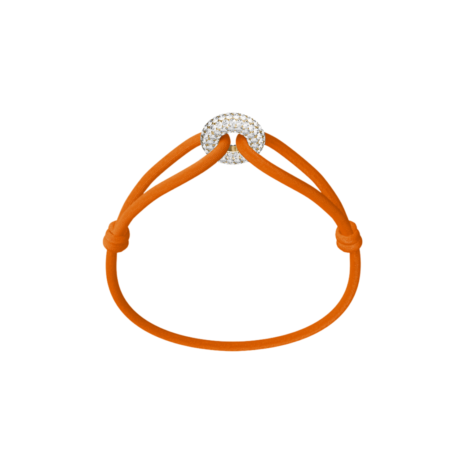 Goldener Soho Pavé Kordelarmband