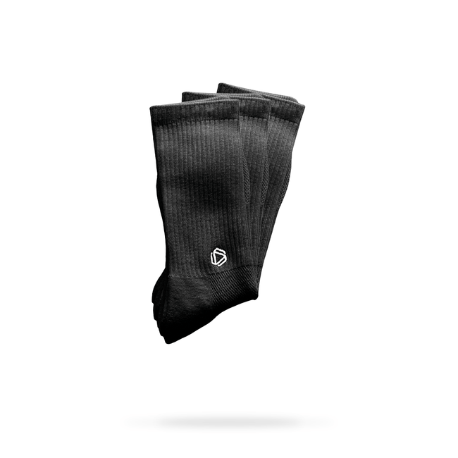 Schwarze Padel Socken X3