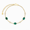 Emerald Bracelet in 18k Gold Vermeil