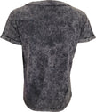 URBAN FASHION - Acid Wash Turnup Sleeve