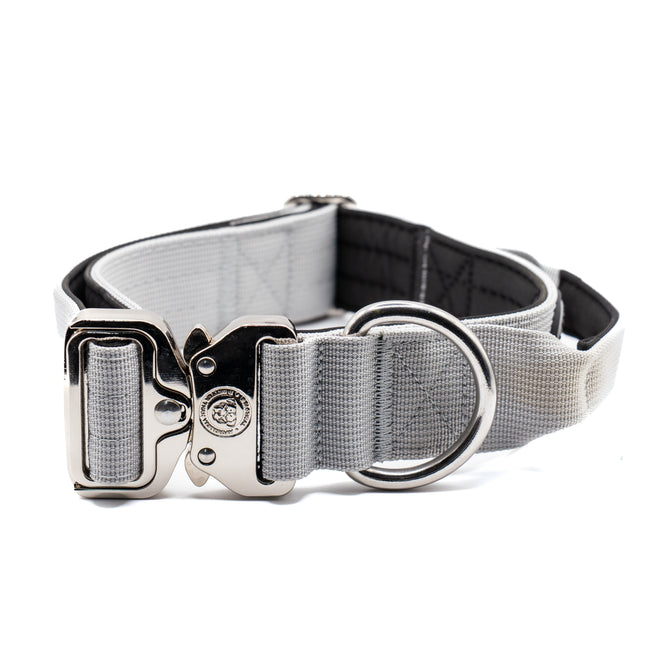 Collar táctico BTactical™ de nailon de 4 cm | Gris niebla