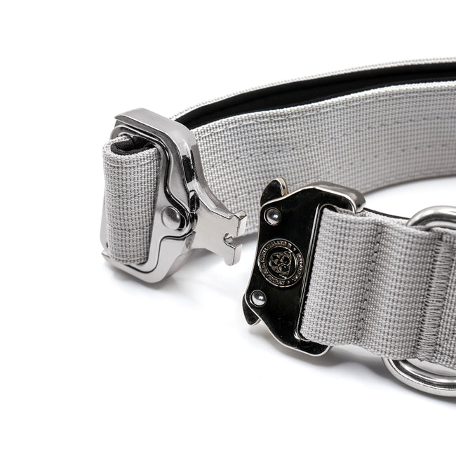 Collar táctico BTactical™ de nailon de 4 cm | Gris niebla