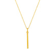 Minimalist Gold Bar Pendant