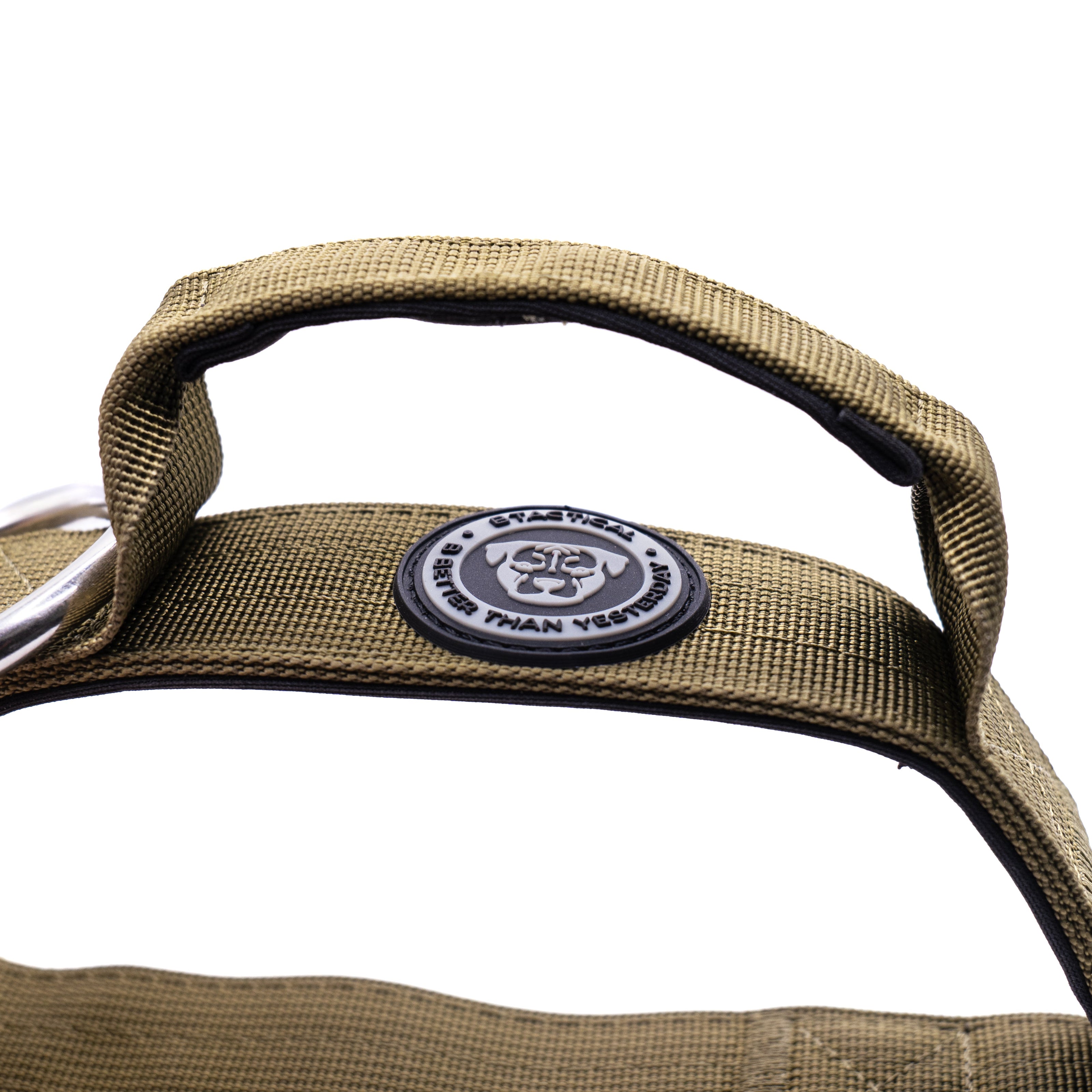 Collar Táctico BTactical™ de Nailon de 4 cm | Verde Caqui