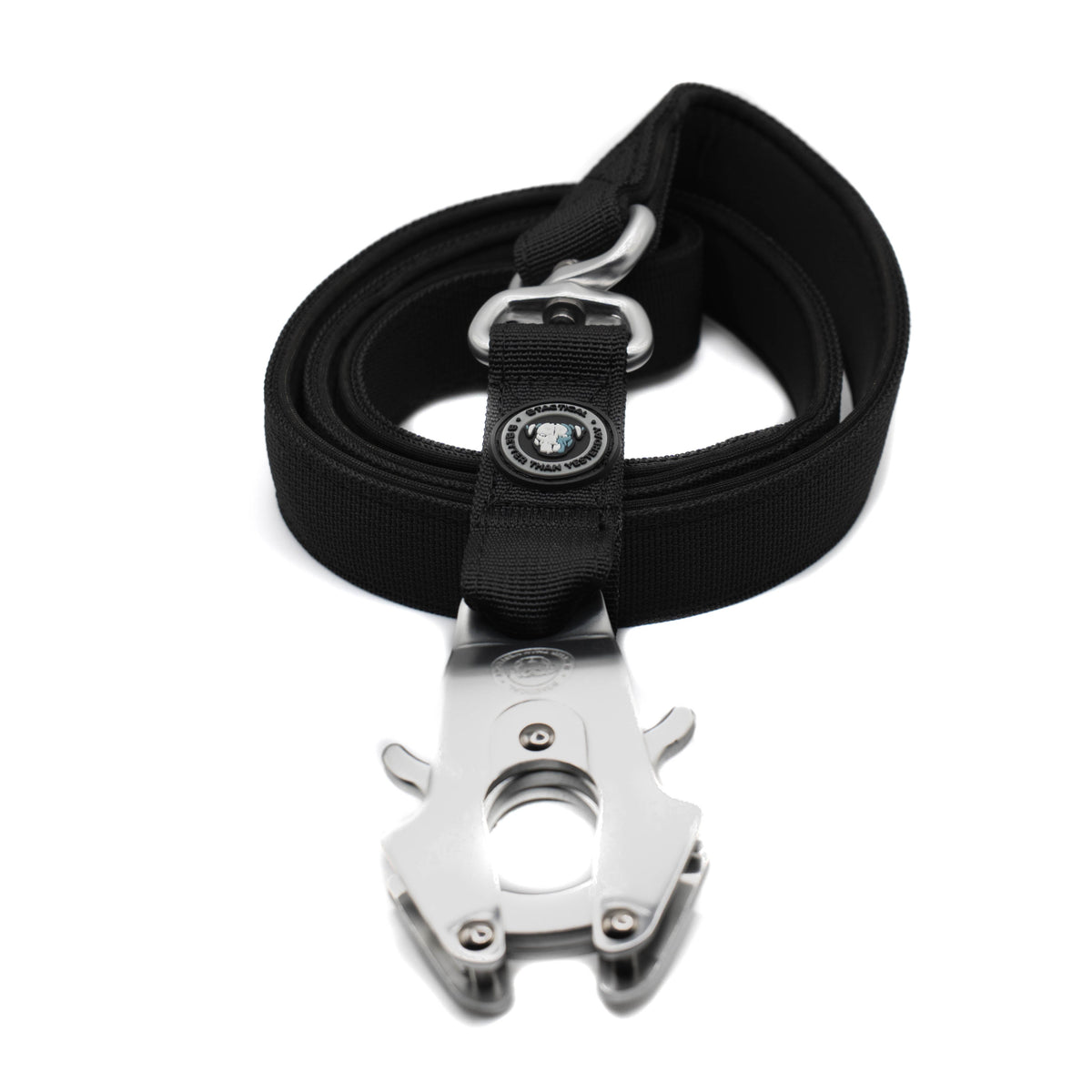 BTactical™ Nylon Frog Clip Dog Lead |  Extra-Strong Anti Tangle - Midnight Black