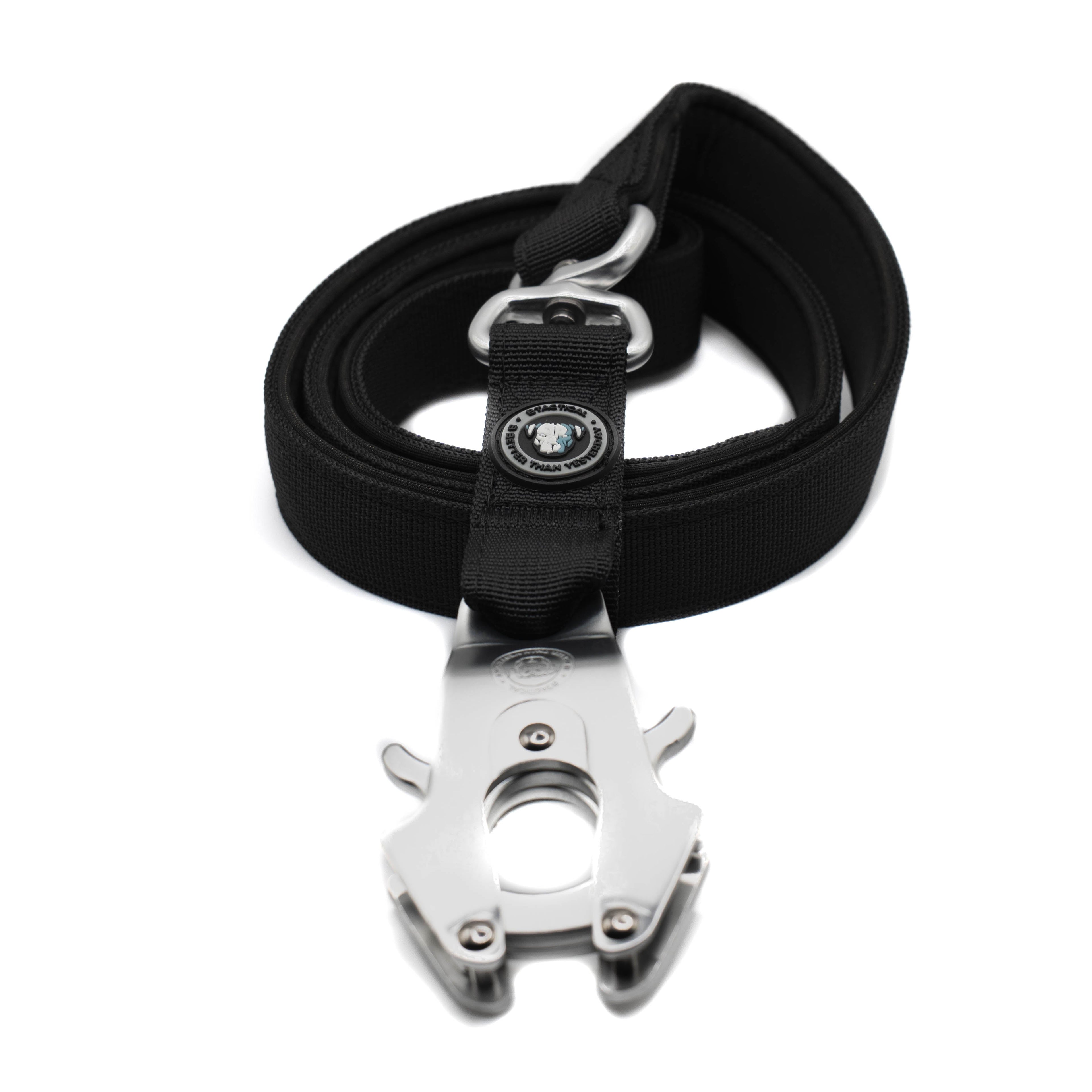 BTactical™ Nylon Frog Clip Dog Lead |  Extra-Strong Anti Tangle - Midnight Black