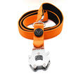 BTactical™ Nylon Frog Clip Dog Lead | Extra-Strong Anti Tangle - Citrus Orange