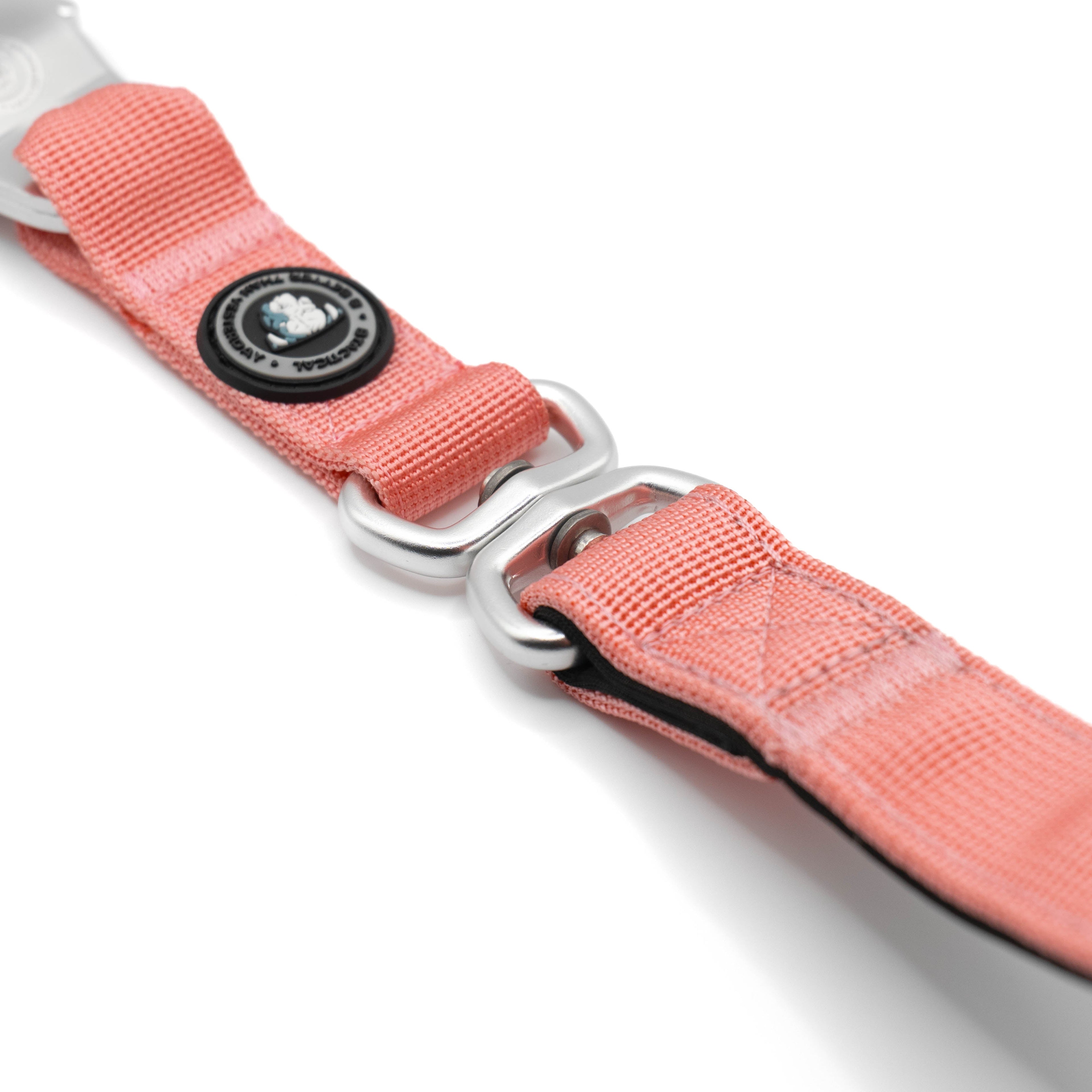 BTactical™ Nylon Frog Clip Dog Lead | Extra-Strong Anti Pull - Pretty Pink