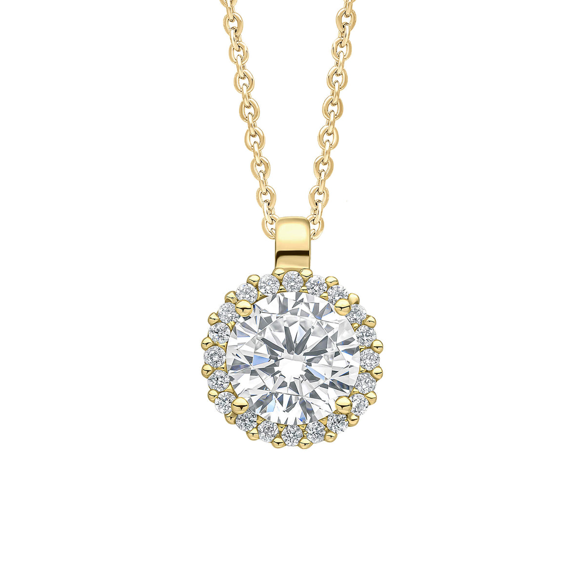 Diamonfire Halo Pendant