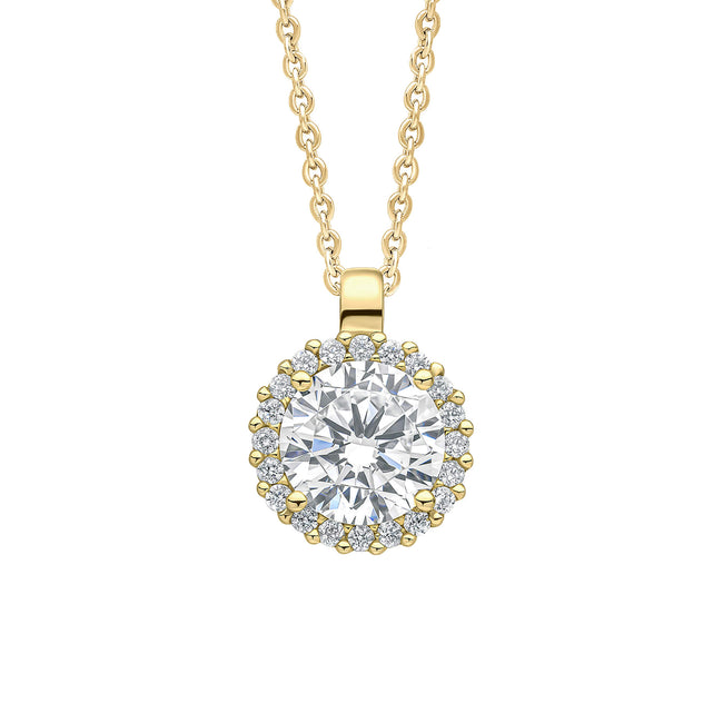 Diamonfire Halo Pendant