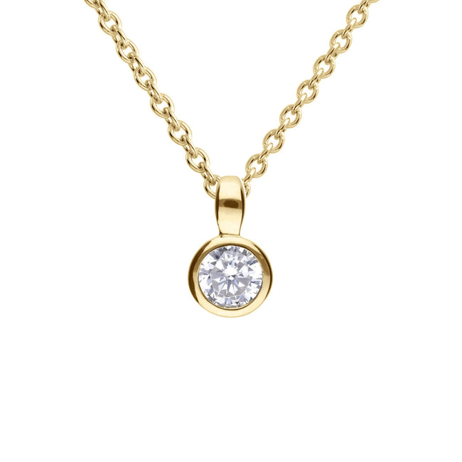 Colgante engastado con bisel de quilates Diamonfire