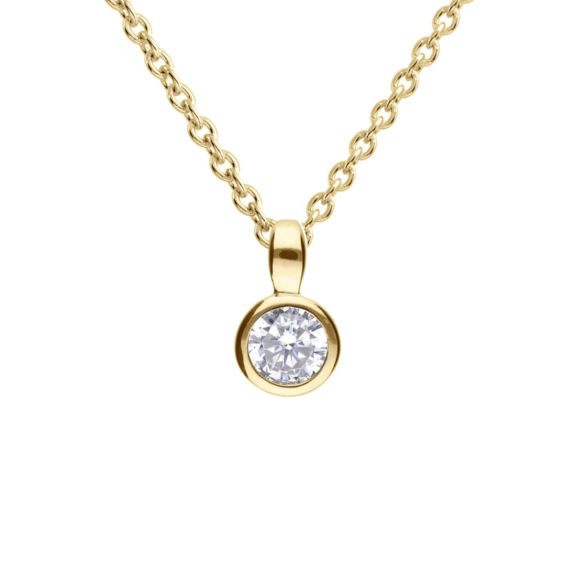 Diamonfire Bezel Set Carat Pendant