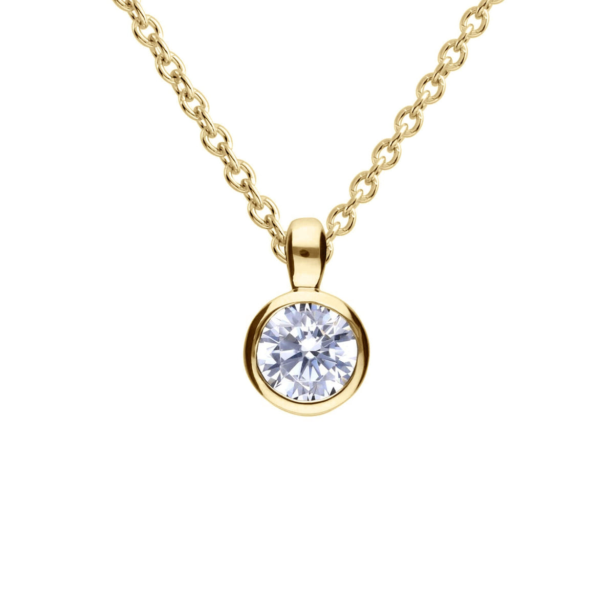 Diamonfire Bezel Set Carat Pendant
