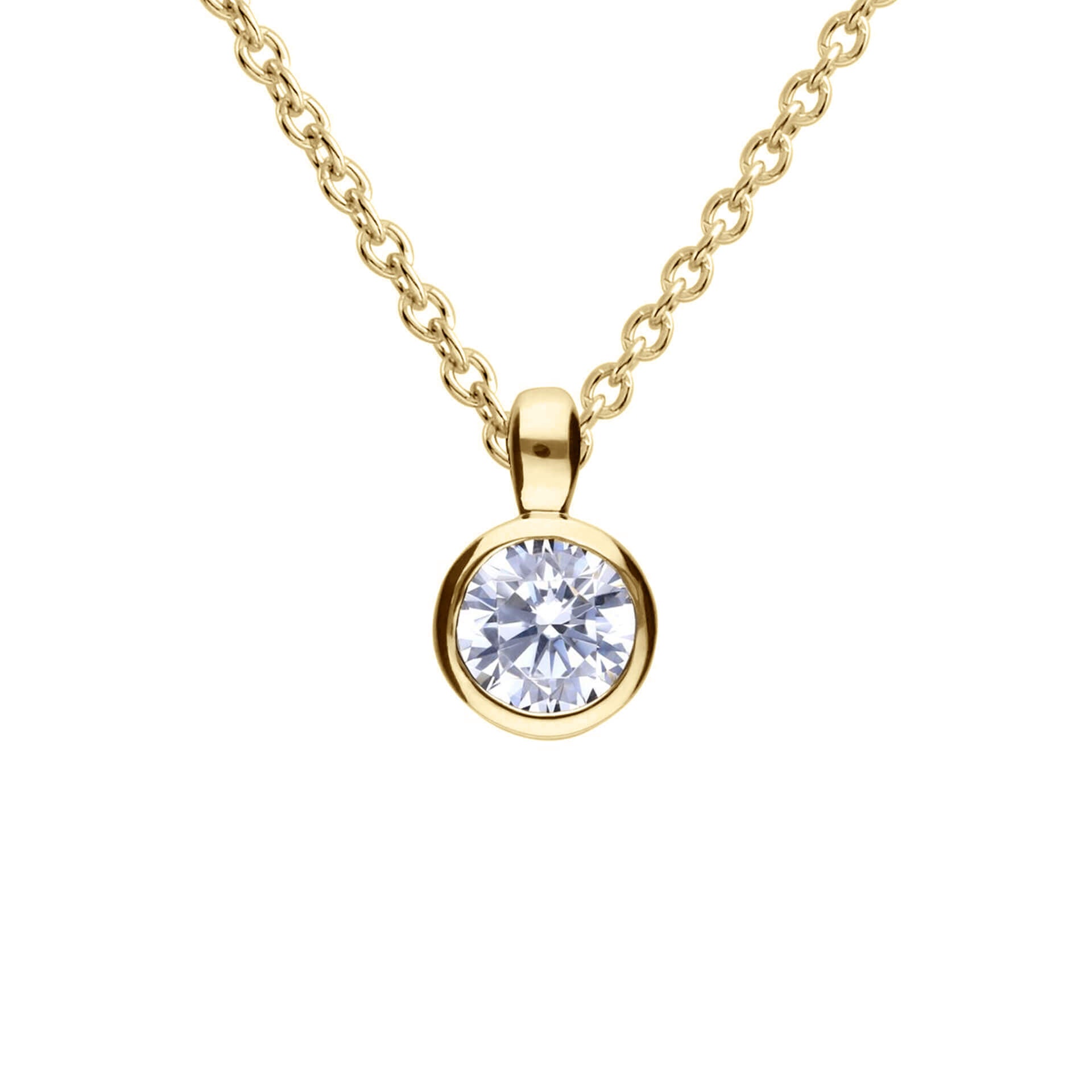 Diamonfire Bezel Set Carat Pendant