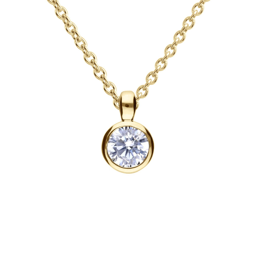 Diamonfire Bezel Set Carat Pendant