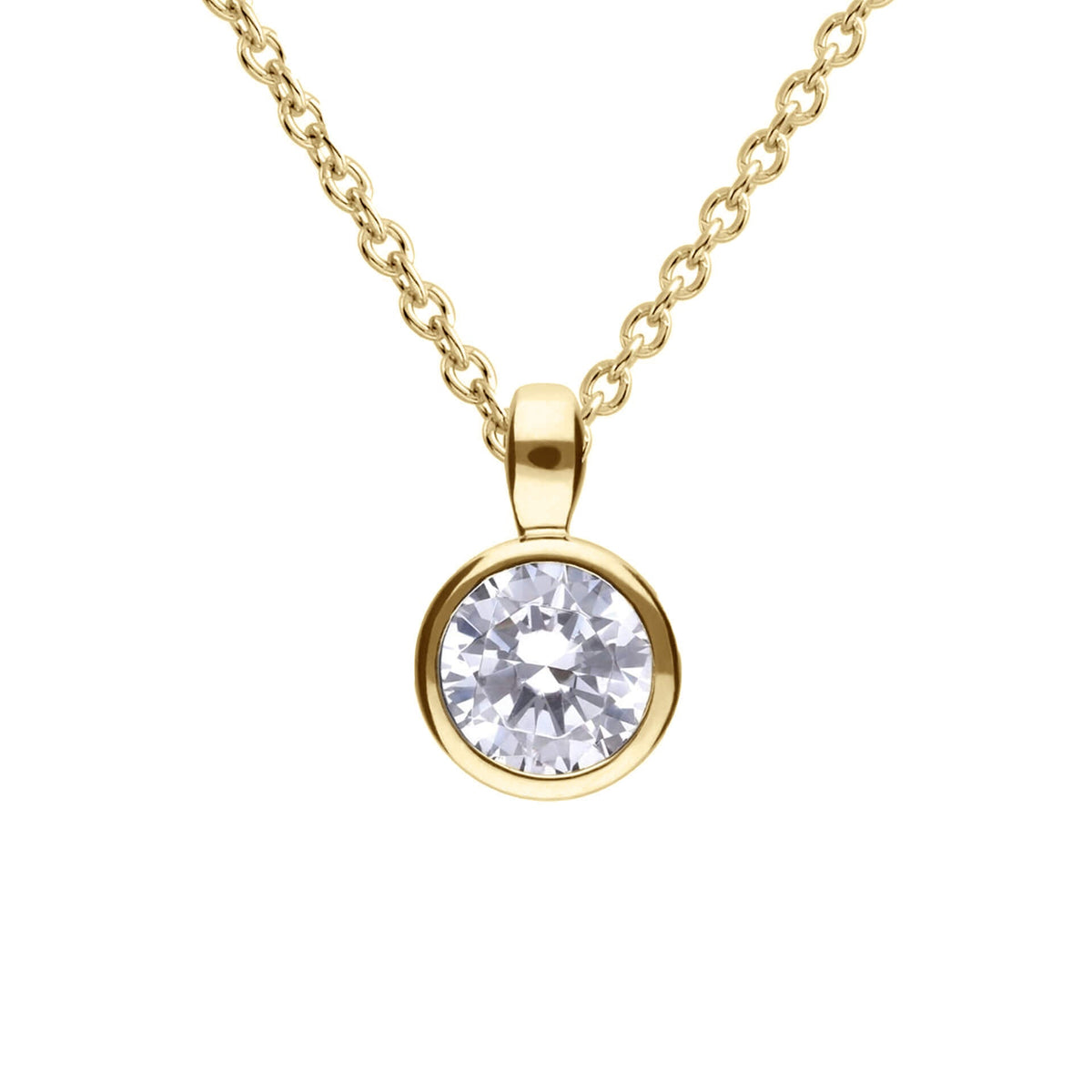 Diamonfire Bezel Set Carat Pendant