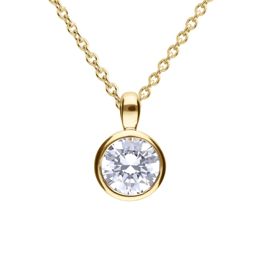 Diamonfire Bezel Set Carat Pendant
