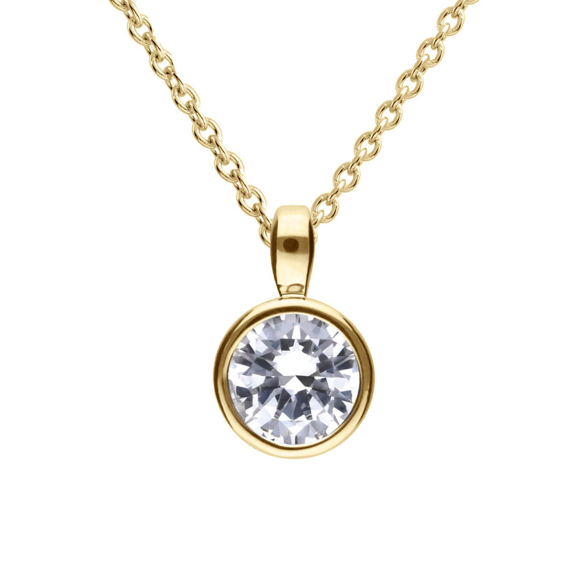 Diamonfire Bezel Set Carat Pendant