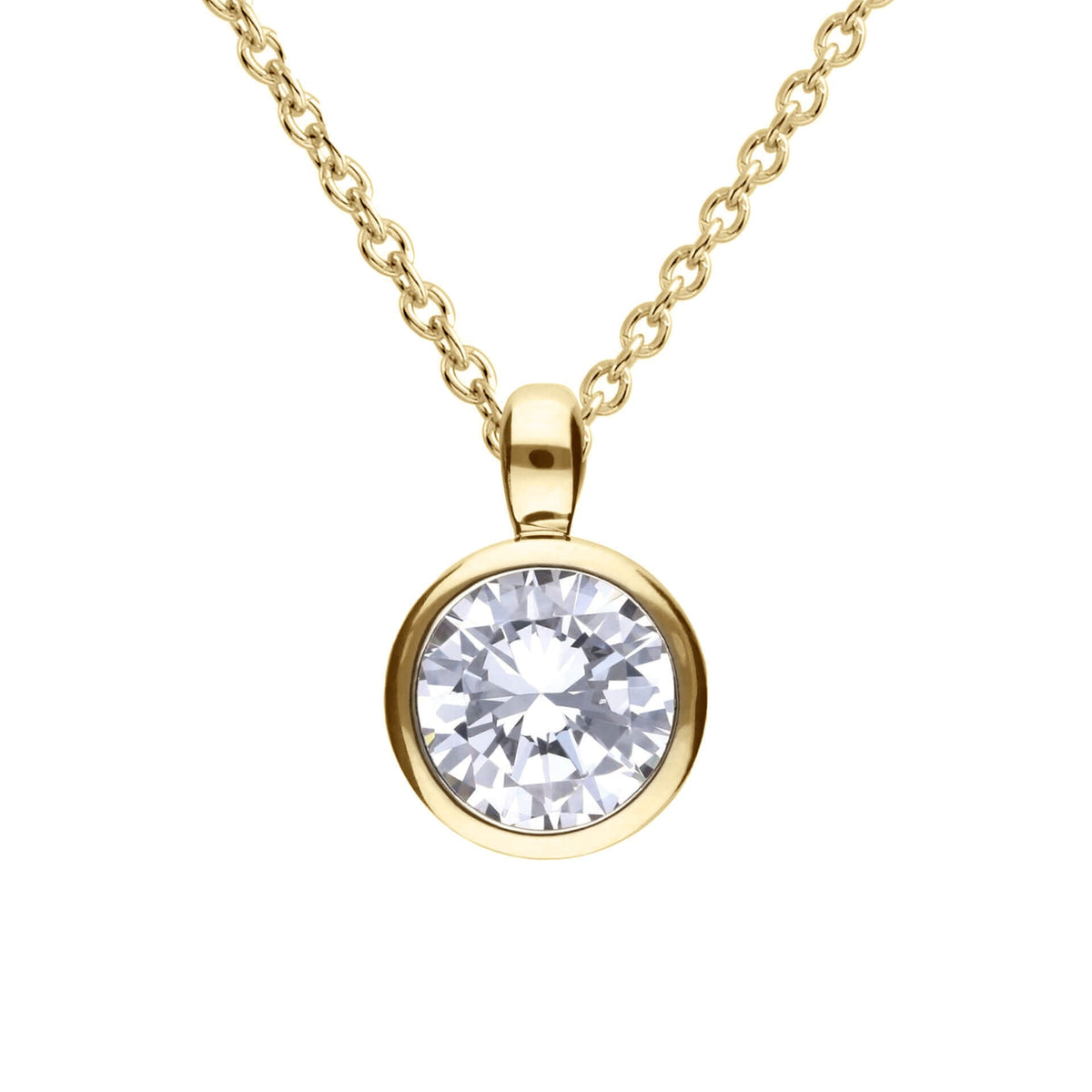 Diamonfire Bezel Set Carat Pendant