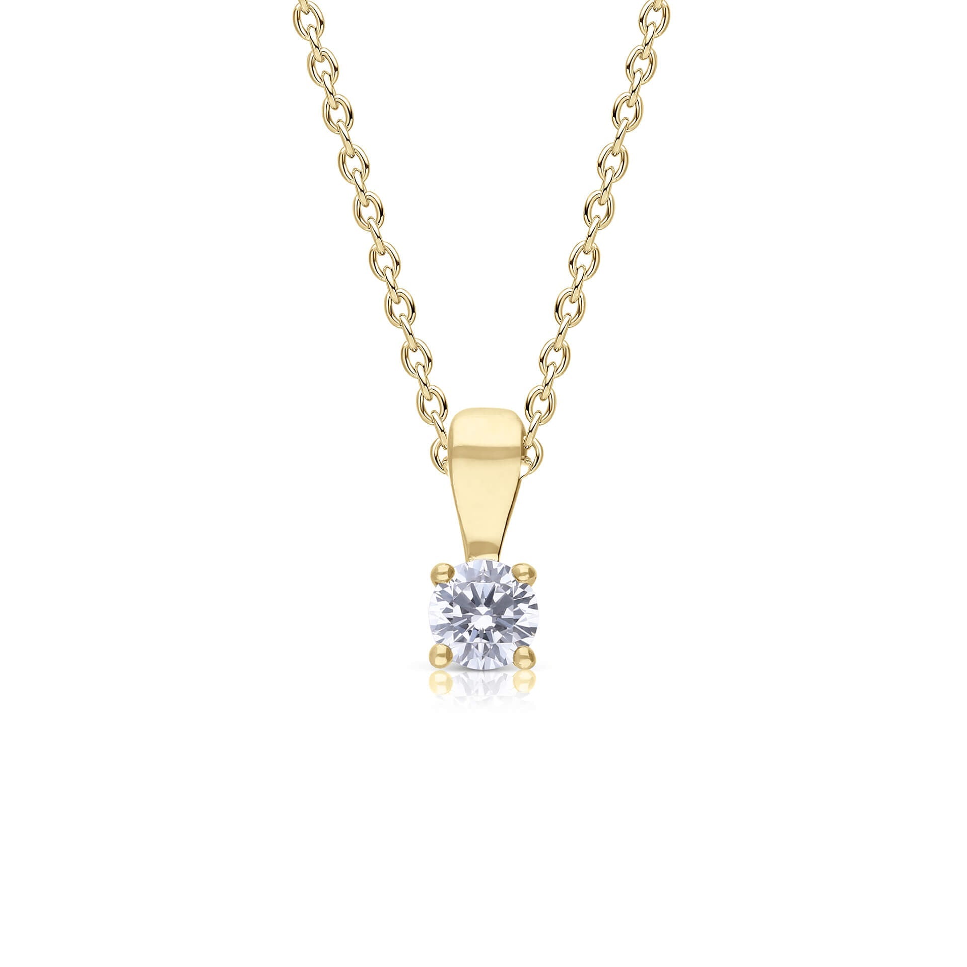 Diamonfire Anhänger mit vier Krallen und Karat