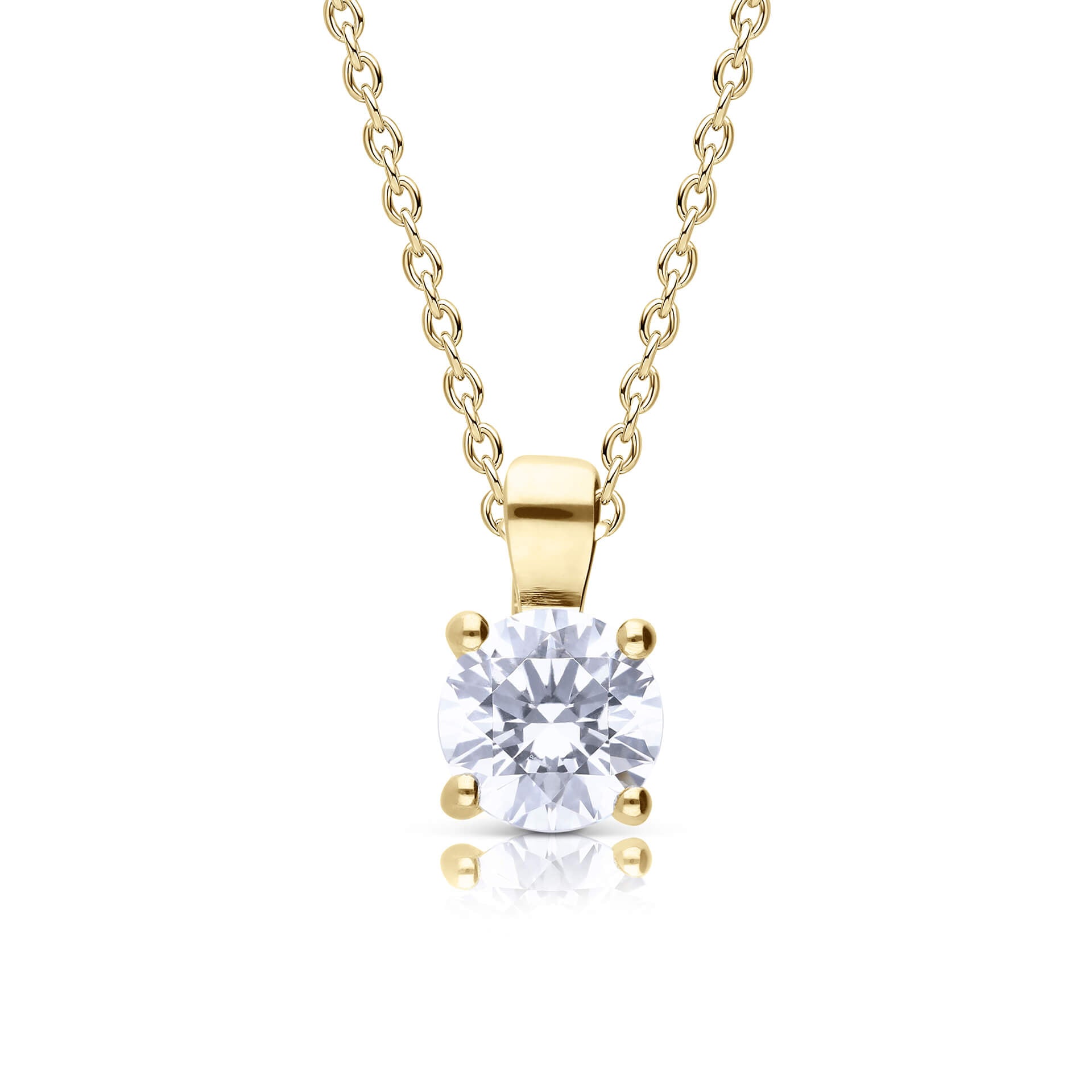 Diamonfire Anhänger mit vier Krallen und Karat