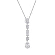 Diamonfire Elongated Half Bezel Pendant