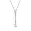Diamonfire Elongated Half Bezel Pendant