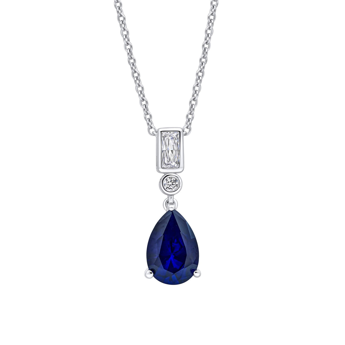 Diamonfire Lünetten- und Tropfenanhänger