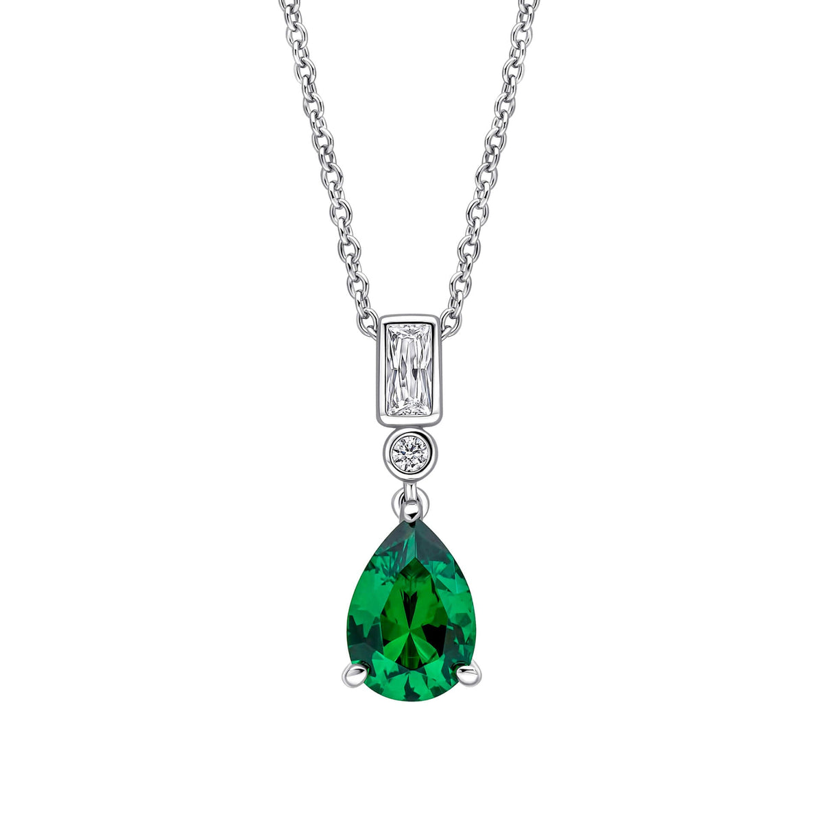 Diamonfire Lünetten- und Tropfenanhänger