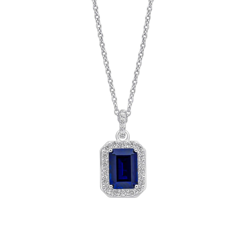 Diamonfire Geometrischer Halo-Tropfen-Anhänger