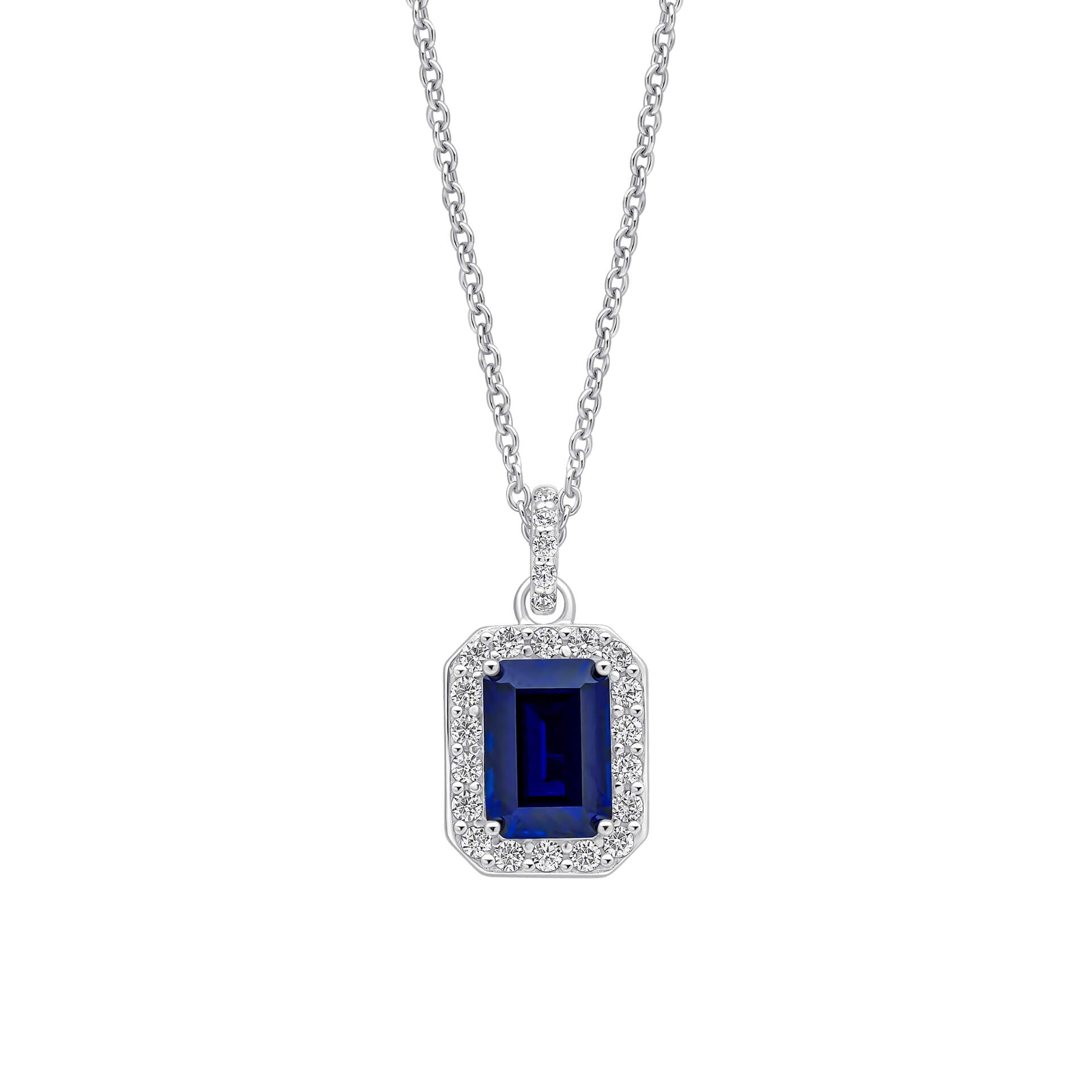 Diamonfire Geometrischer Halo-Tropfen-Anhänger