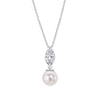 Diamonfire Marquise Pearl Drop Pendant