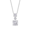 Diamonfire Radiant & Oval Cut Drop Pendant