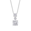 Diamonfire Radiant & Oval Cut Drop Pendant