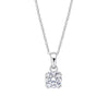 Diamonfire Double Claw Solitaire Pendant