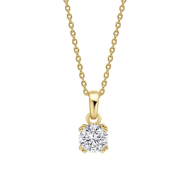 Colgante solitario Diamonfire de doble garra
