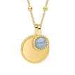Beginnings Milgrain Semi-Precious Cabochon Birthstone Necklace