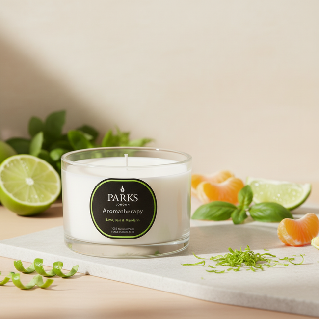 LIME, BASIL & MANDARIN CANDLE 70G
