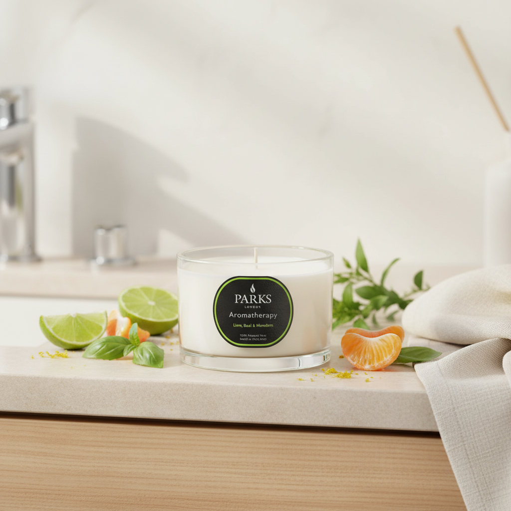 LIME, BASIL & MANDARIN CANDLE 70G