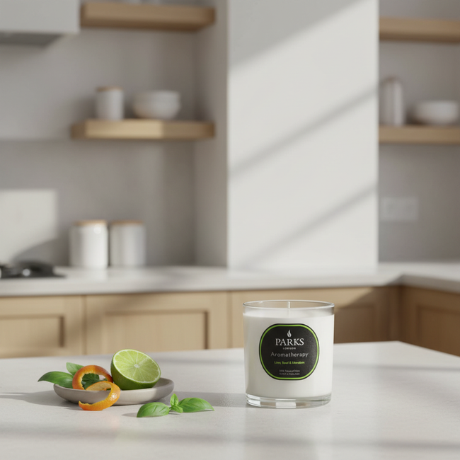 LIME, BASIL & MANDARIN CANDLE 220G