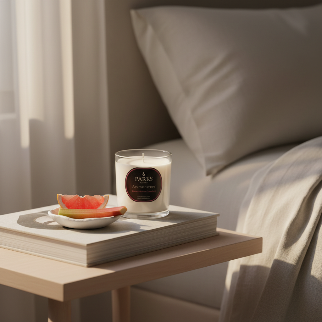 RHUBARB & PINK GRAPEFRUIT CANDLE 220G