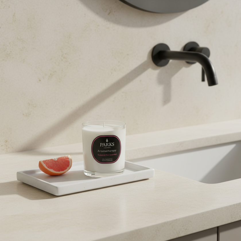RHUBARB & PINK GRAPEFRUIT CANDLE 220G