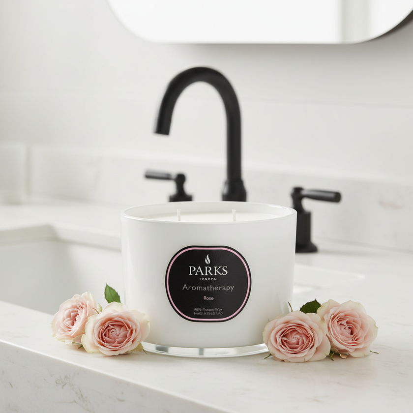 ROSE 350G 3 WICK CANDLE