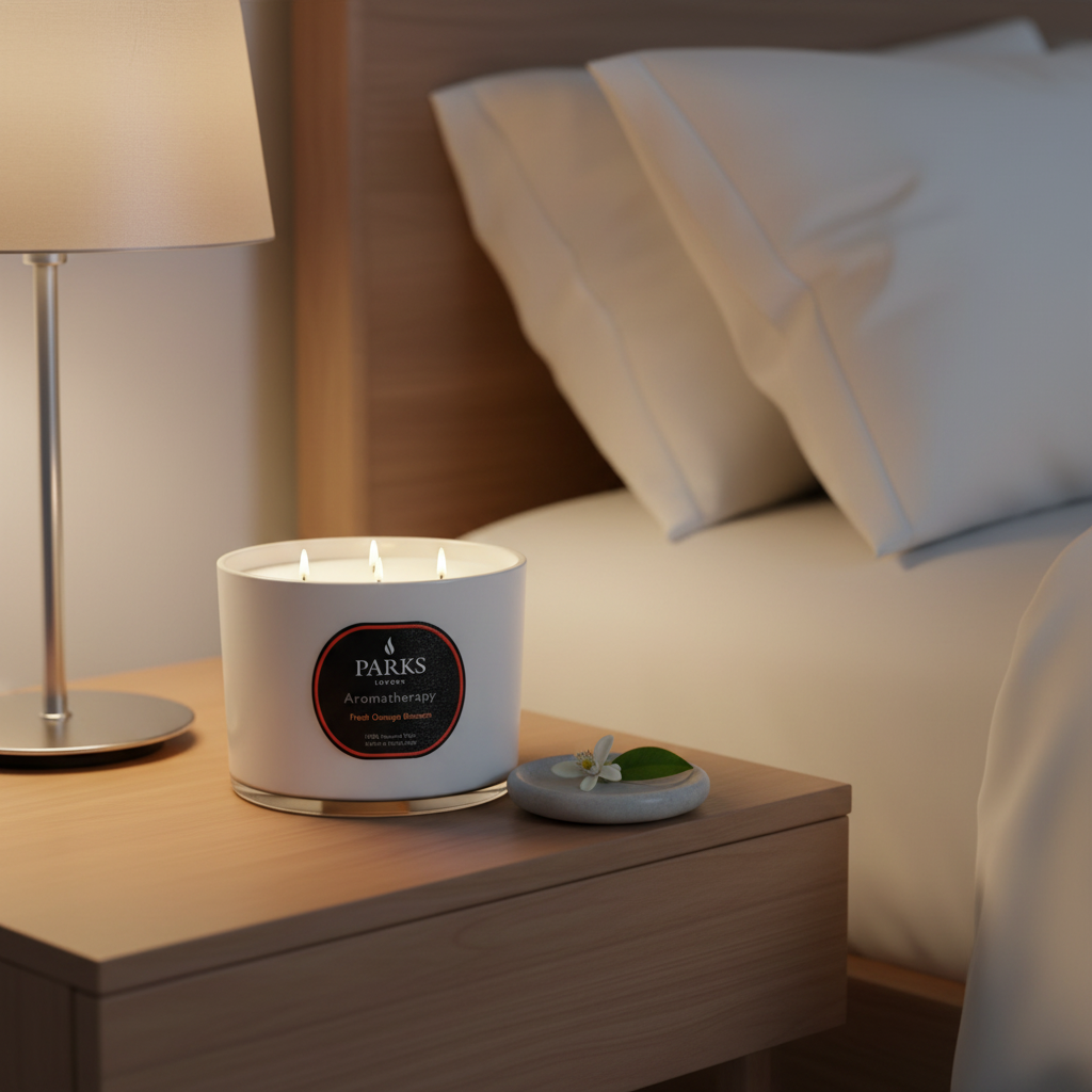 FRESH ORANGE BLOSSOM 350G 3 WICK CANDLE