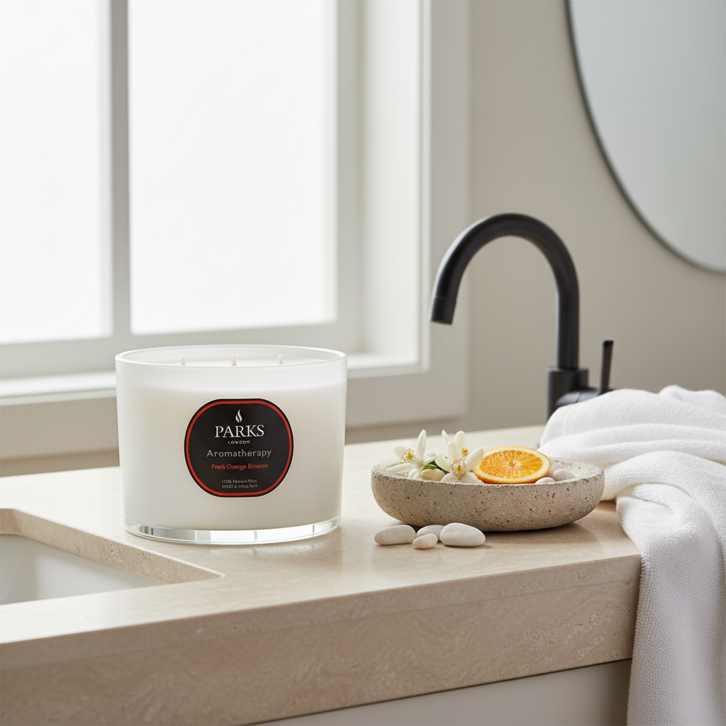 FRESH ORANGE BLOSSOM 350G 3 WICK CANDLE